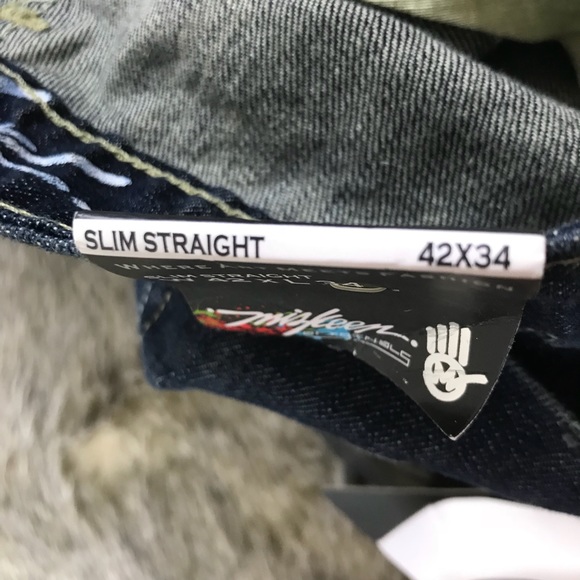 MISKEEN SLIM STRAIGHT FIT JEANS MEN URBAN NWT - Picture 3 of 8